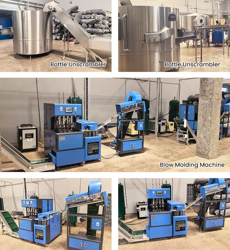 Malawi Project- kombucha bottling line- Blow Molding Machine & Bottle Unscrambler