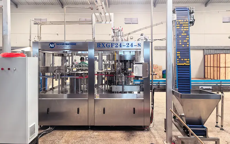 Malawi Project- Kombucha Filling Line- RXGF24 24 8 Monoblock Filling Machine detail