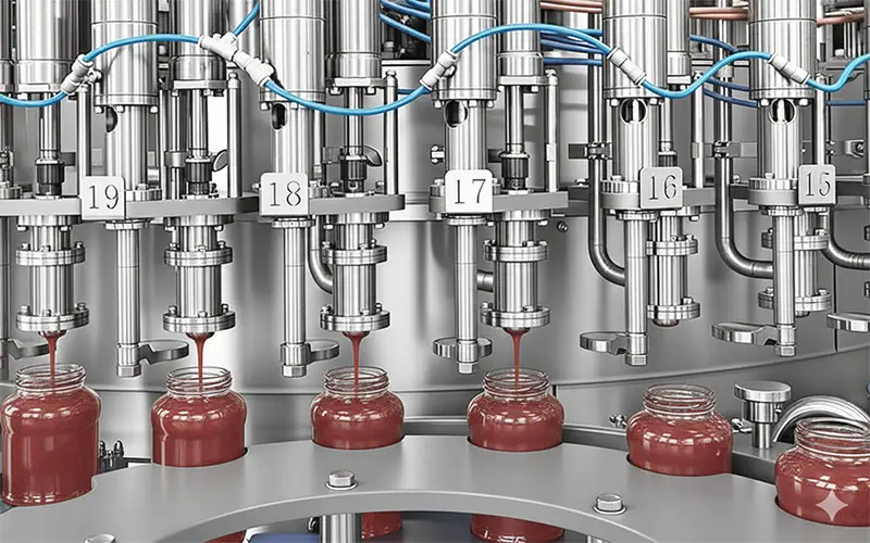 navan machine Bottle Jam Sauce Honey Production Line