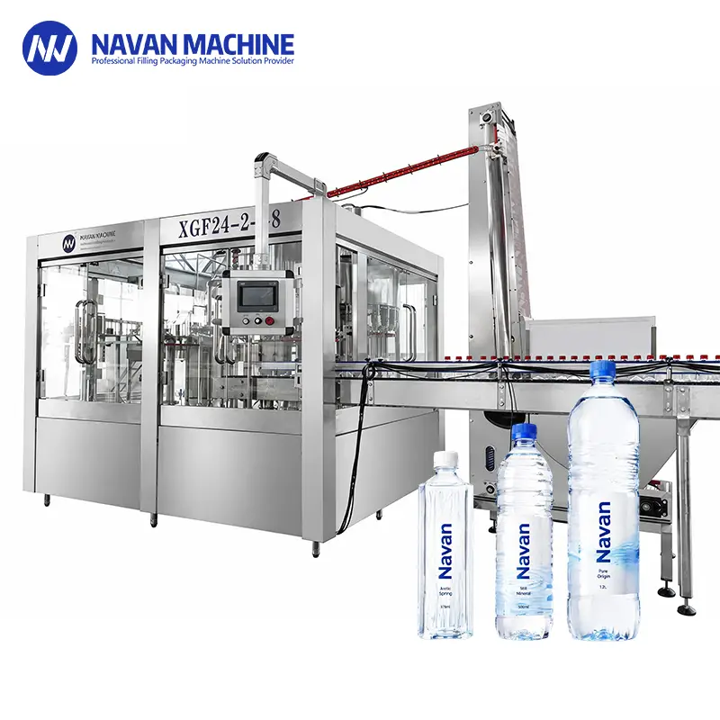 navan machine XGF 24-24-8 High-Speed Water Bottling Line for PET Bottles