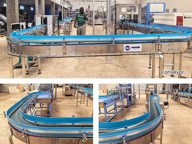 Malawi Project- kombucha bottling line- conveyor